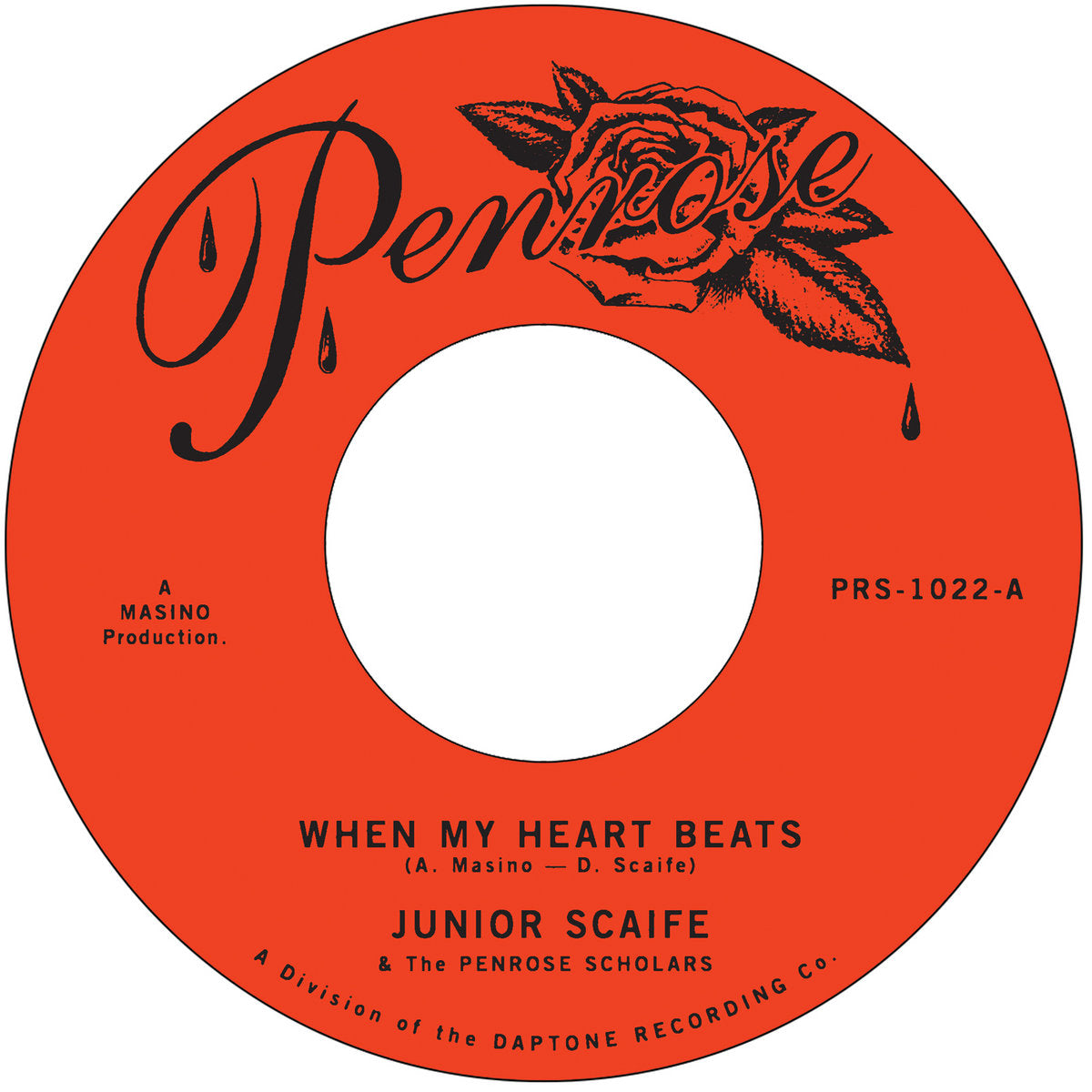 Junior Scaife & The Penrose Scholars - When My Heart Beats (7")